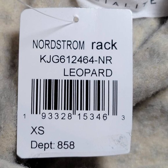 Socialite Womens Jogger Pants Brown High Rise Drawstring Leopard Print XS New - Picture 9 of 10